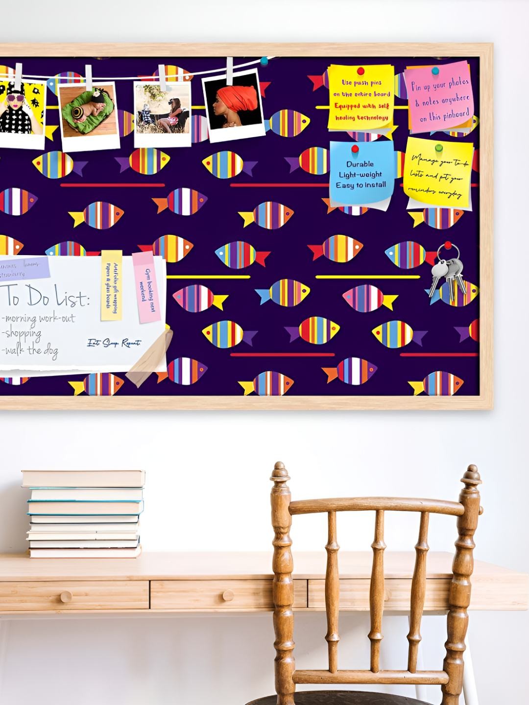 

ArtzFolio Wooden Notice Pin Board, Multi