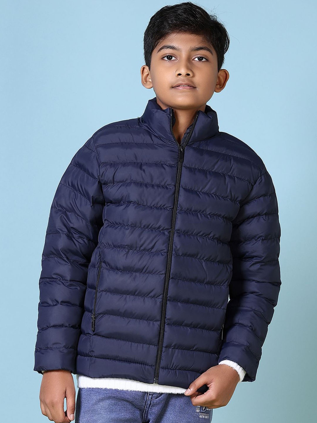 

V-Mart Boys Padded Jacket, Navy blue