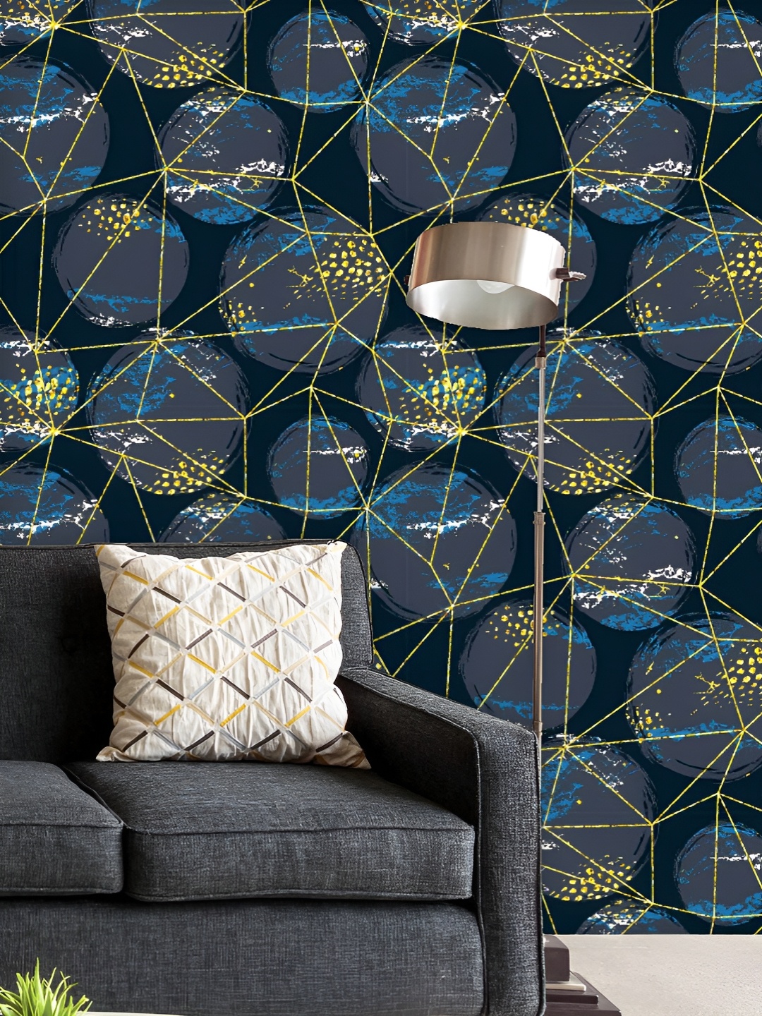 

ArtzFolio Printed UV-Resistant Anti-Bacterial Abstract Cosmic Pattern Peel & Stick Wallpaper, Multi