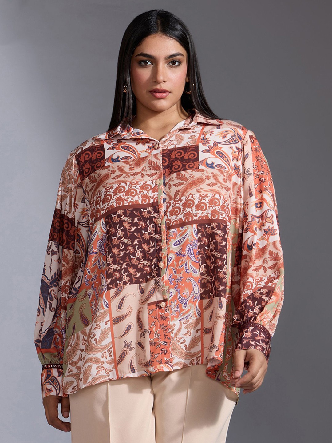 

20Dresses Women Opaque Printed Casual Shirt, Multi