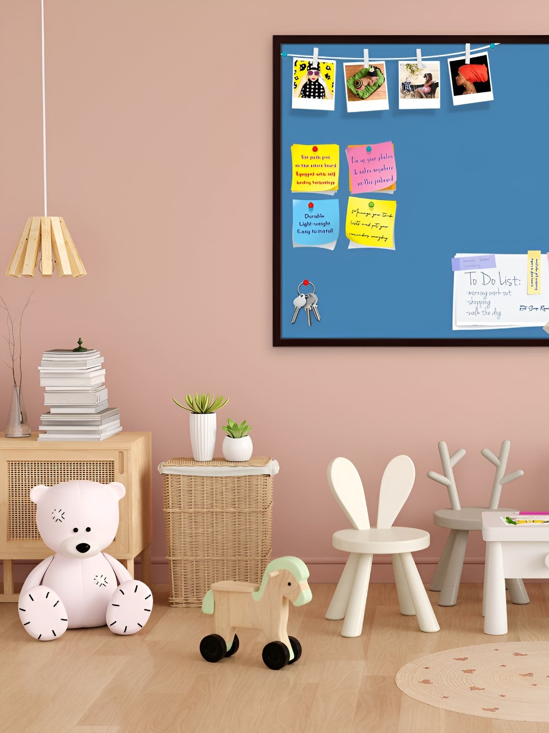 

ArtzFolio Wooden Notice Pin Board, Blue