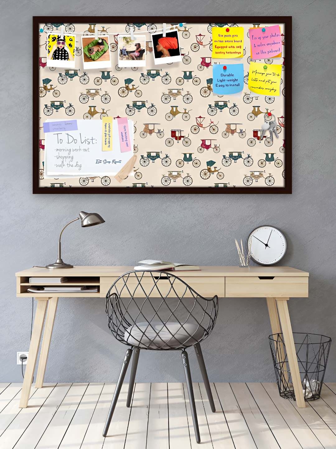 

ArtzFolio Wooden Notice Pin Board, Multi