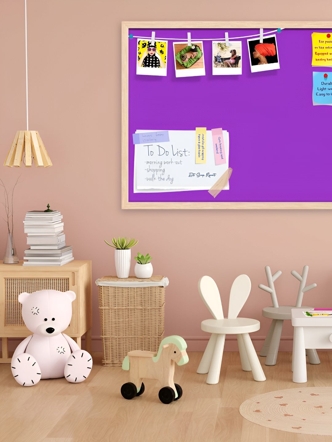 

ArtzFolio Wooden Notice Pin Board, Purple