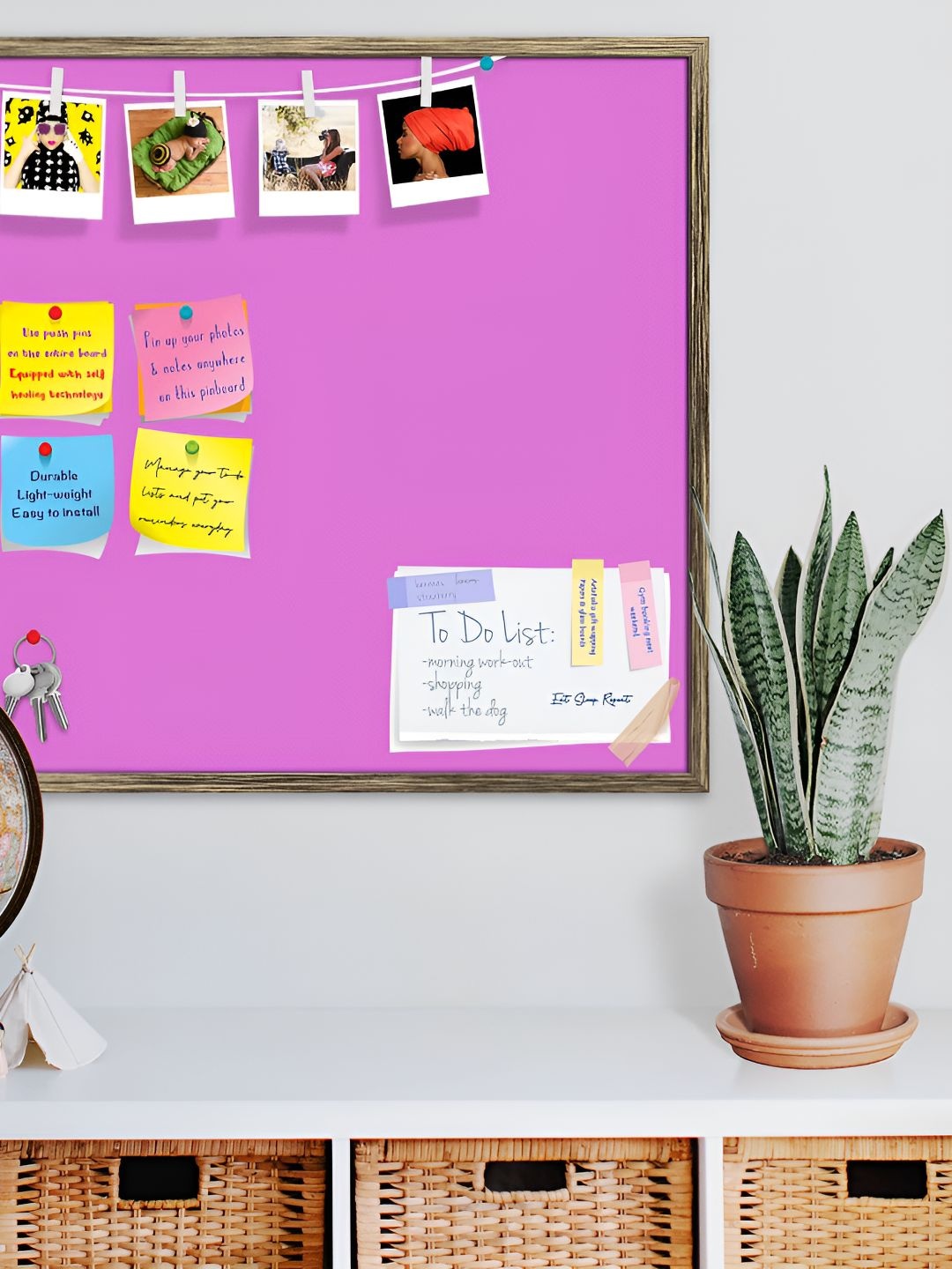 

ArtzFolio Wooden Notice Board, Purple