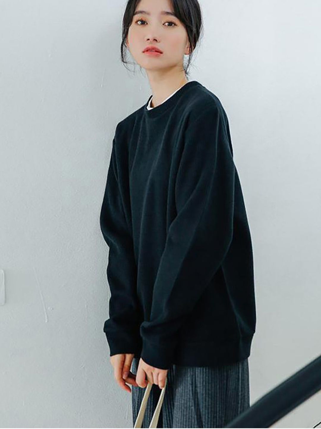 

JC Mode Women Pullover Sweatshirt, Black