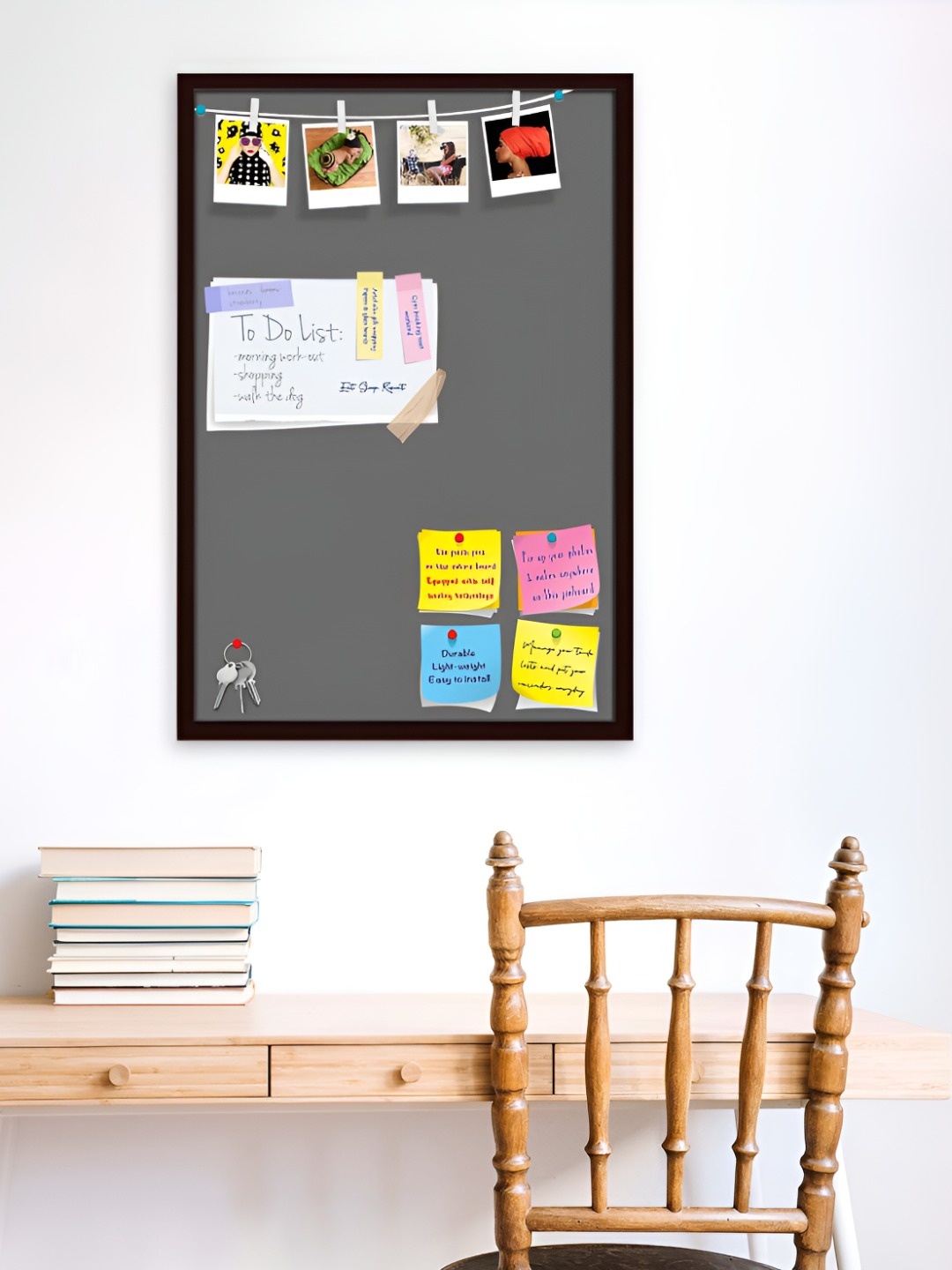 

ArtzFolio Wooden Notice Board, Grey