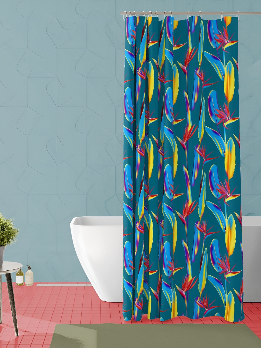 

ArtzFolio Single Piece Waterproof Polyester Shower Curtain, Multi