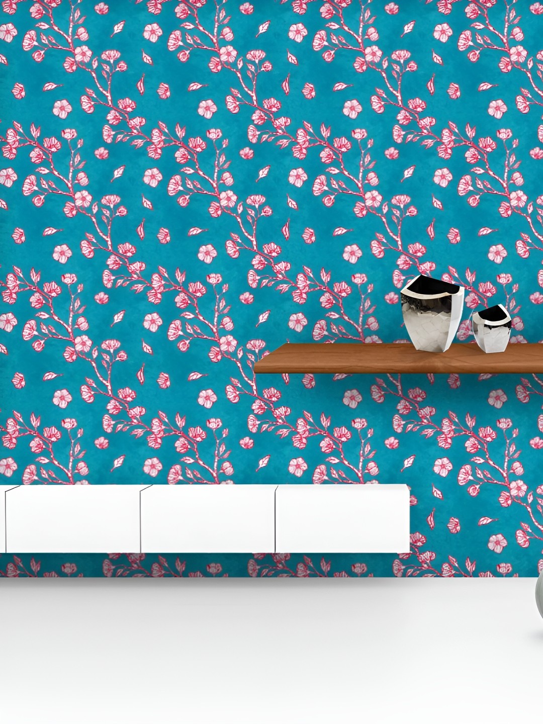 

ArtzFolio Printed UV-Resistant Anti-Bacterial Botanical Flowers Peel & Stick Wallpaper, Multi