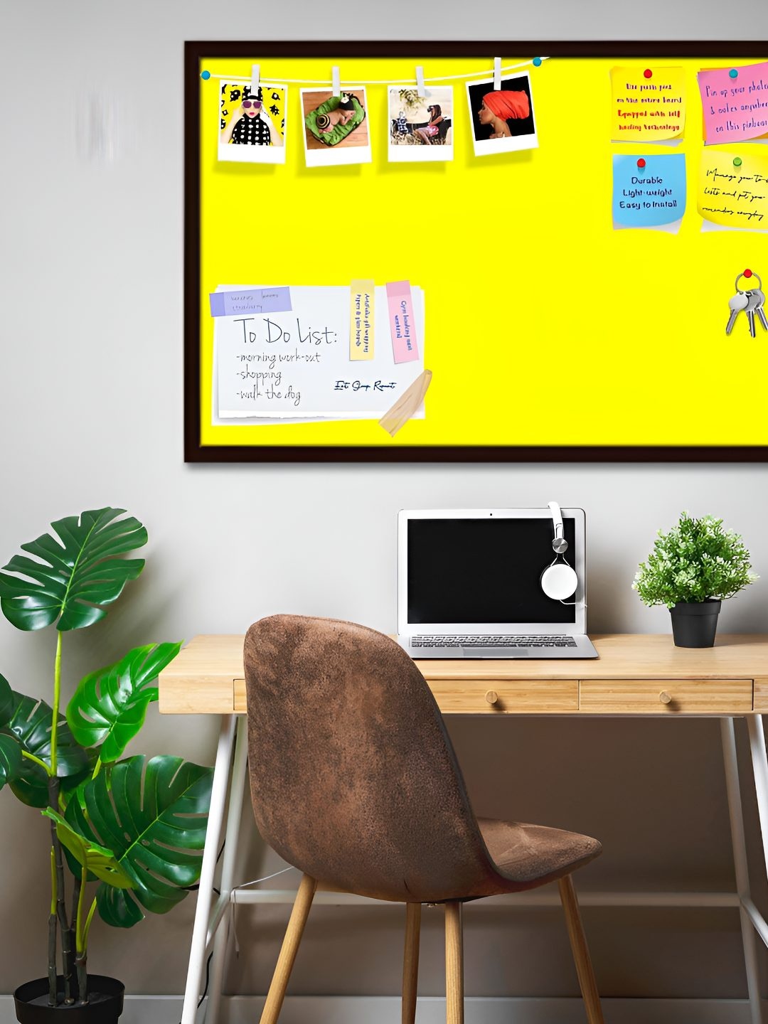 

ArtzFolio Wooden Notice Pin Board, Yellow