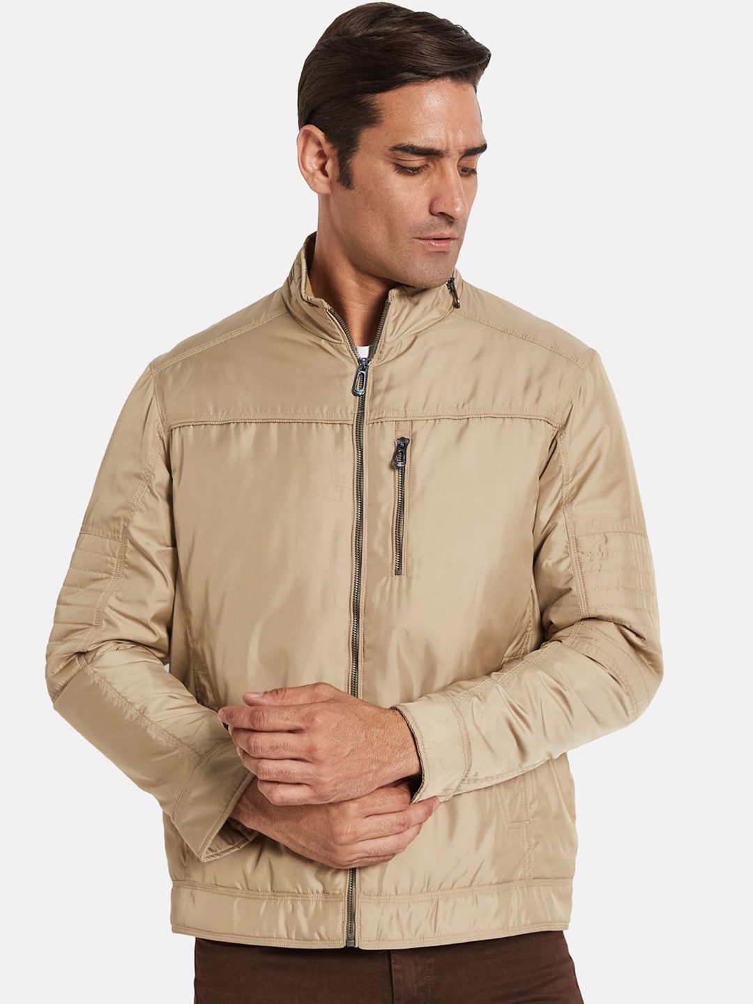 

METTLE Men Jacket, Khaki