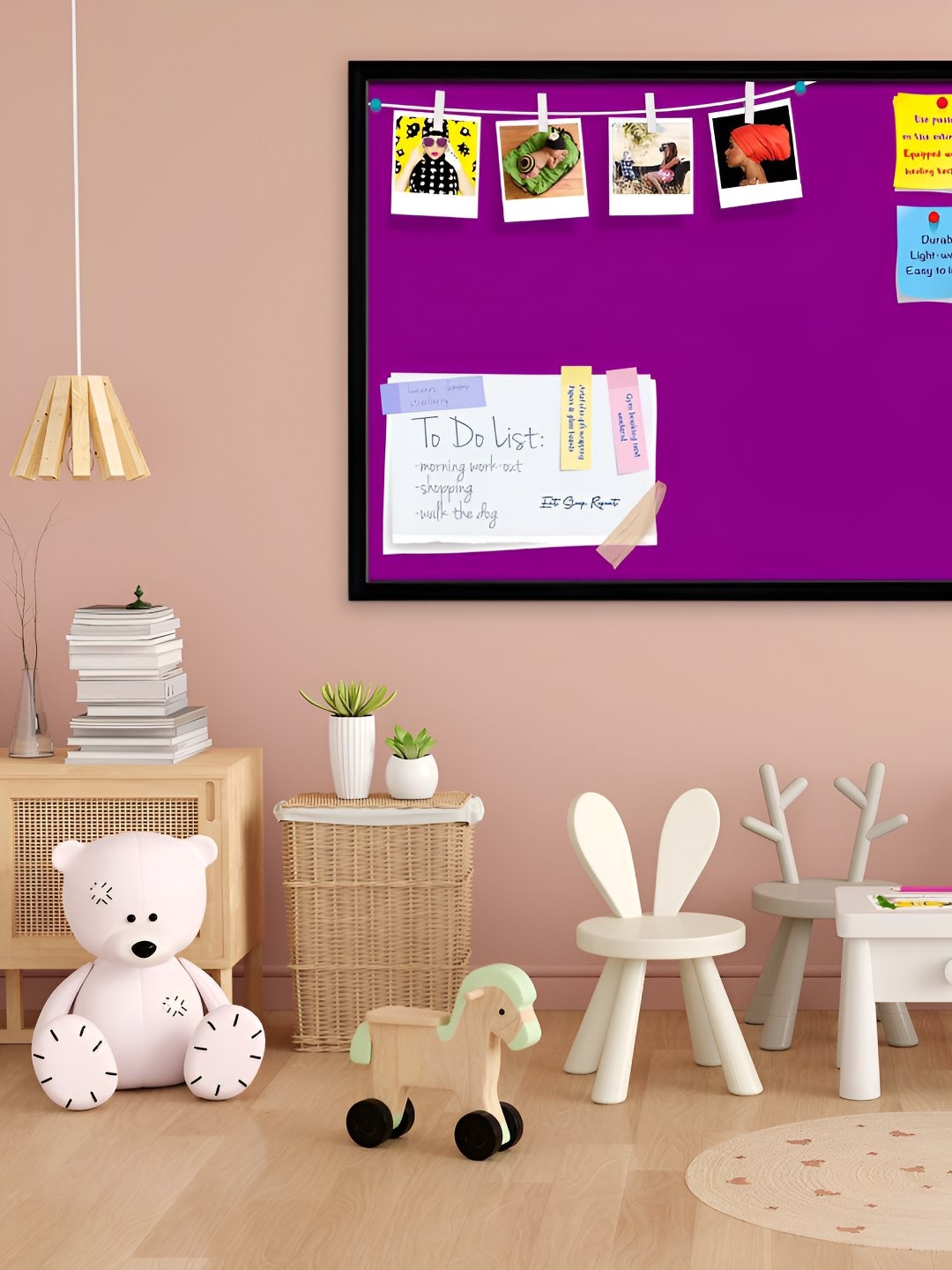 

ArtzFolio Wooden Notice Pin Board, Purple