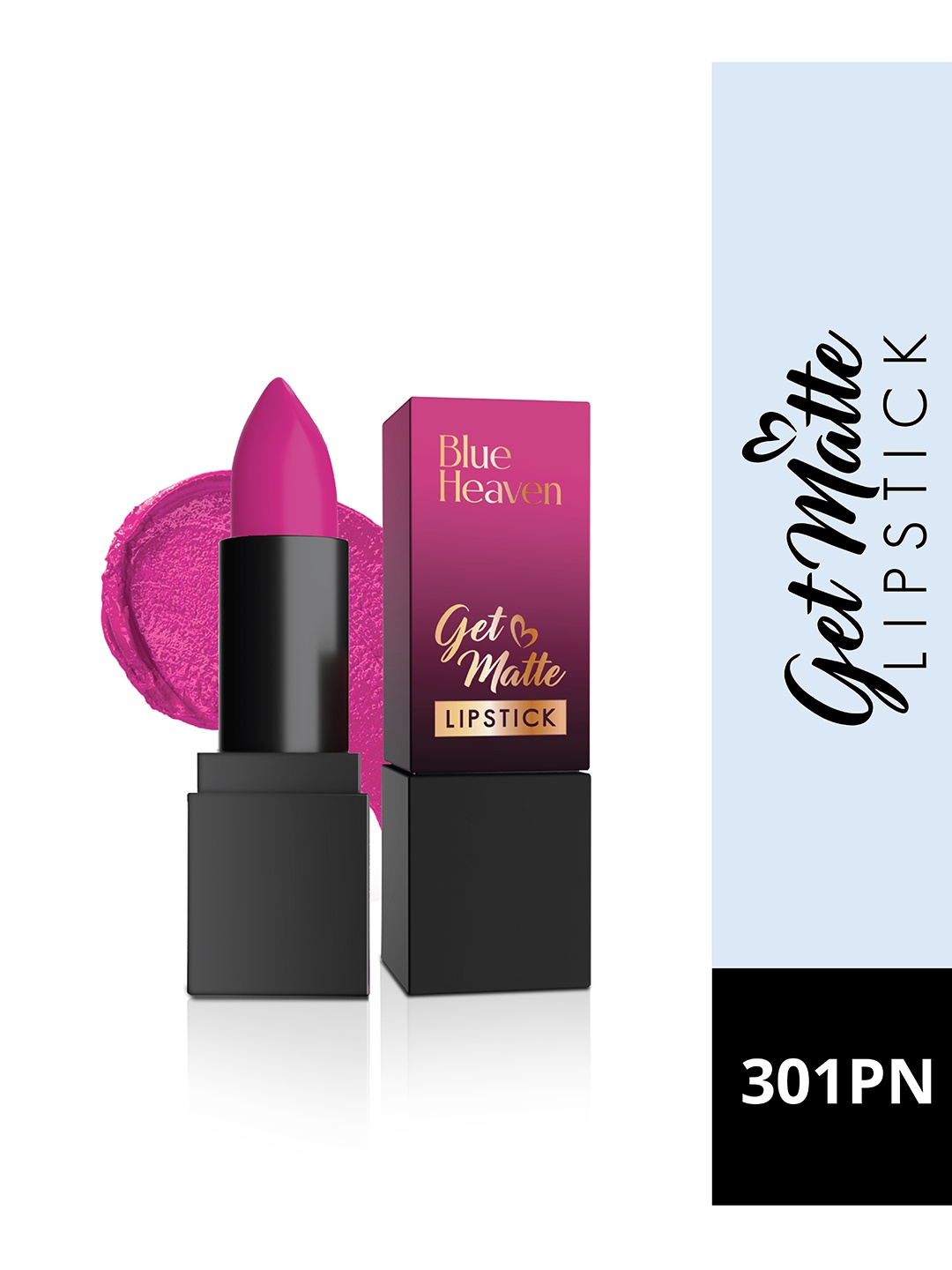 

Blue Heaven Get Matte Long Lasting Lightweight Lipstick - 302PN, Pink
