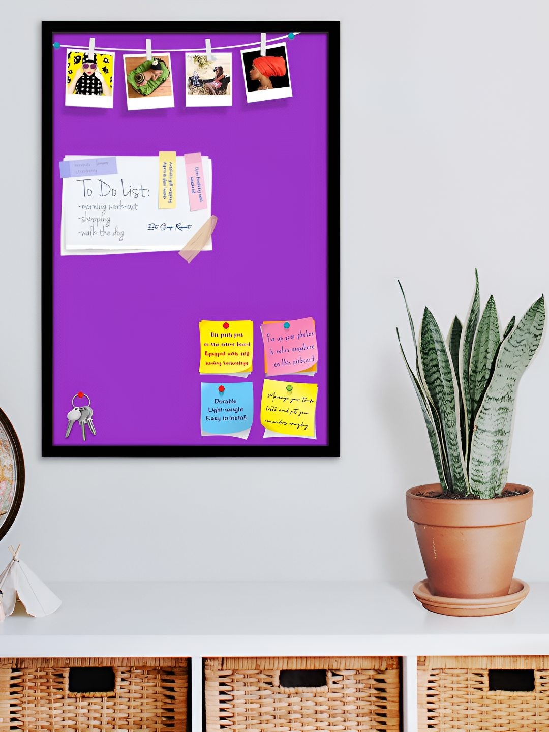 

ArtzFolio Wooden Notice Board, Purple