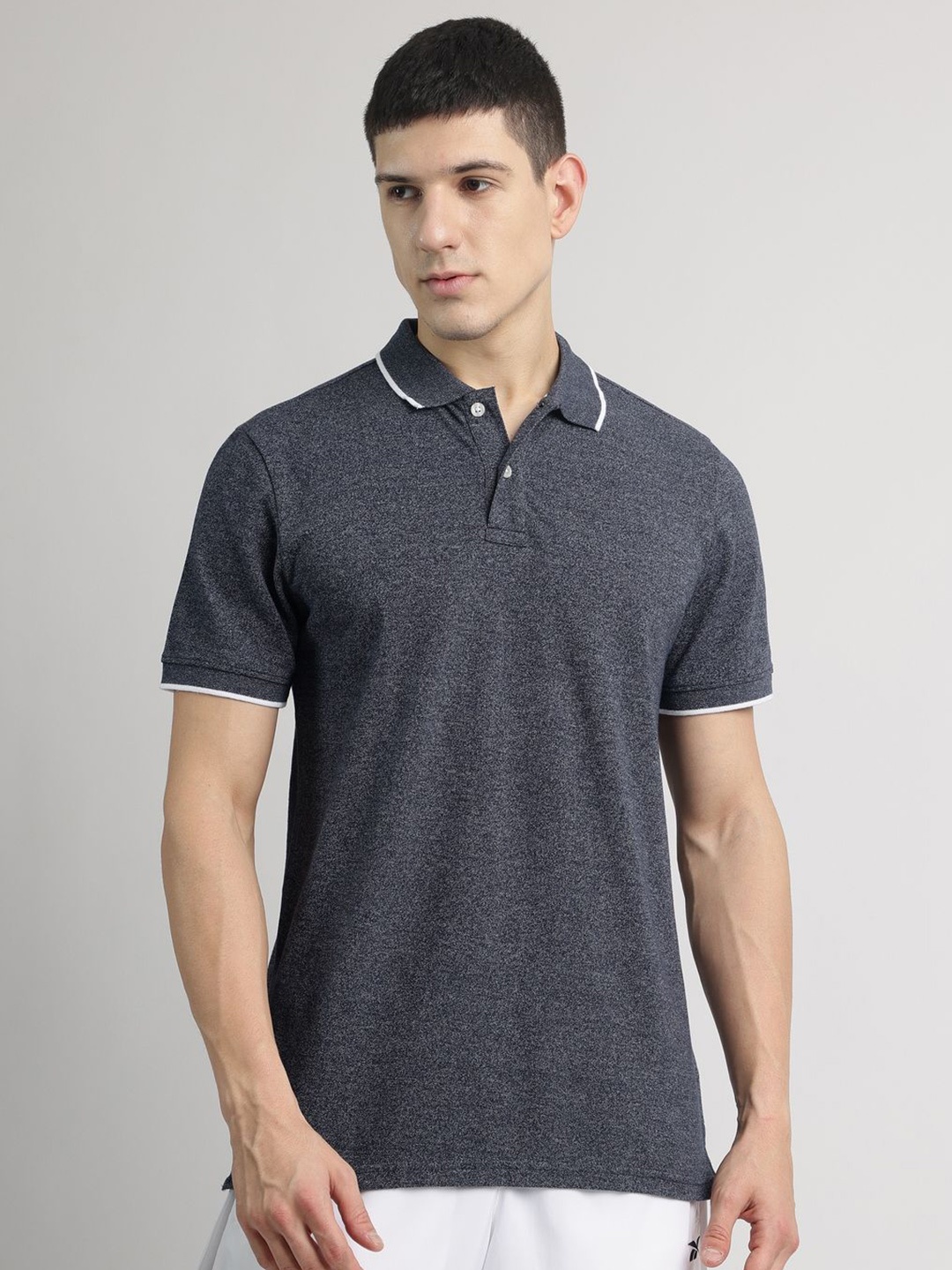 

Reebok Pure Cotton Polo T-Shirt, Grey