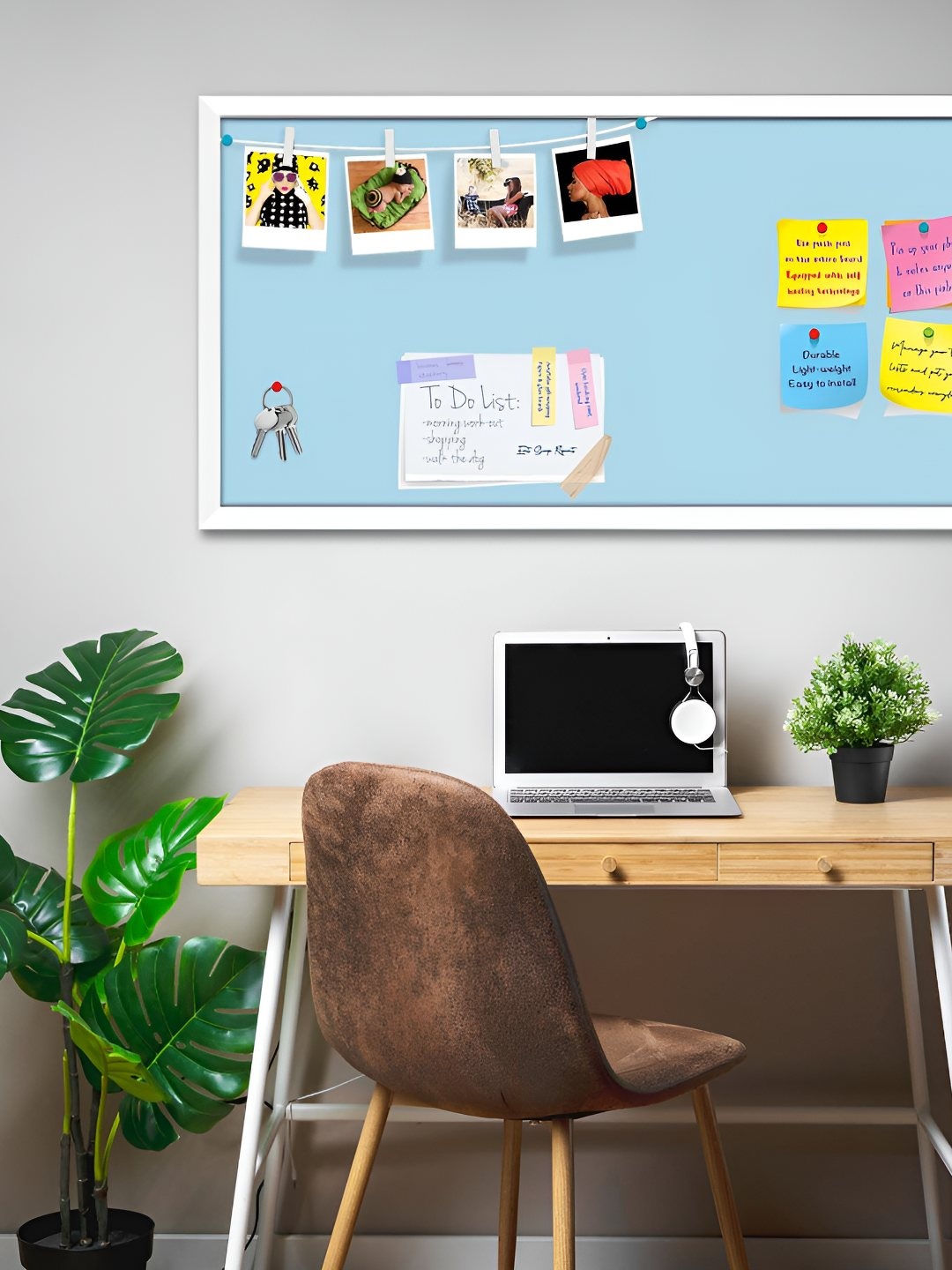 

ArtzFolio Wooden Notice Pin Board, Blue
