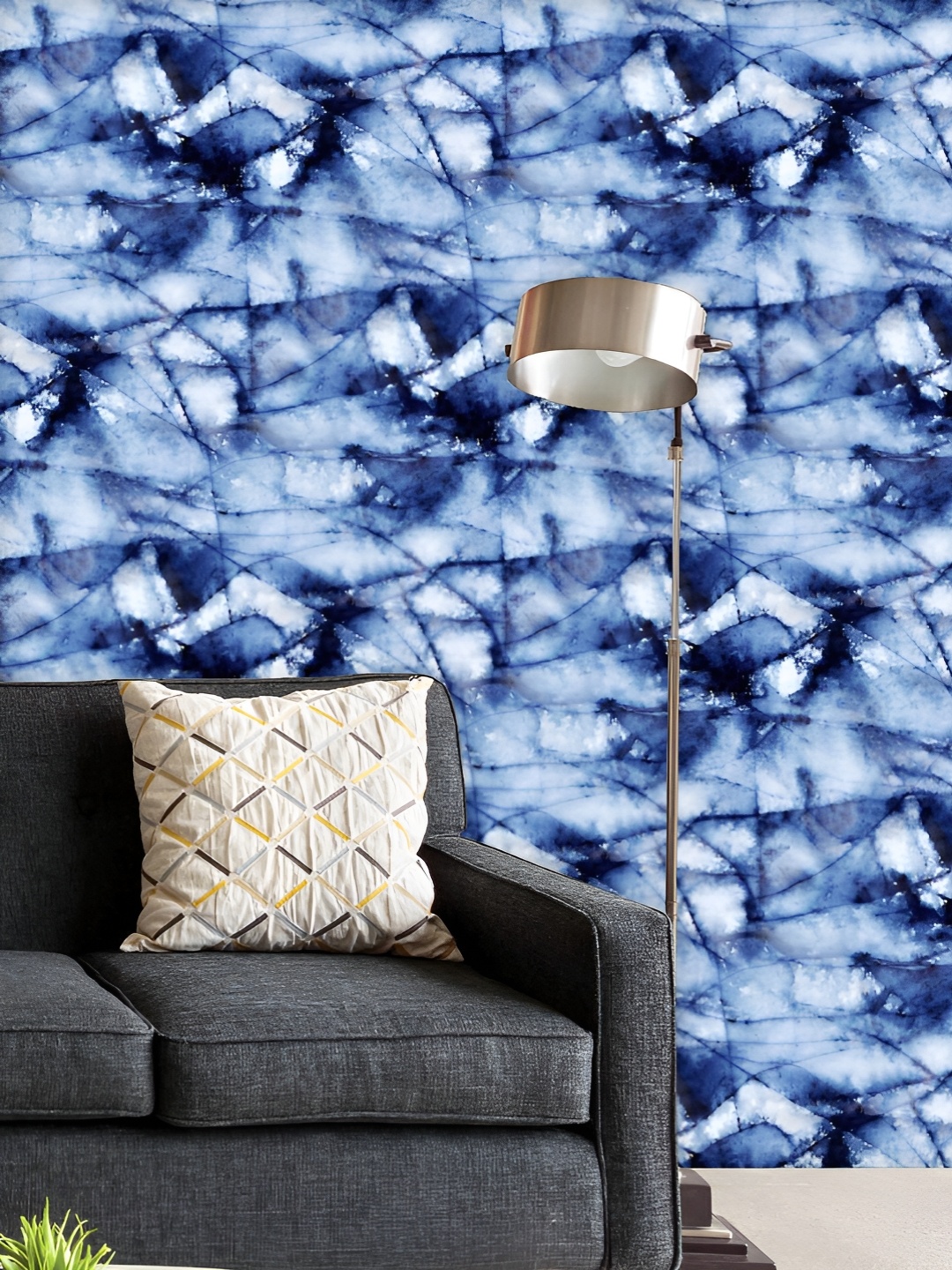 

ArtzFolio Blue & White Printed UV Resistant Wallpaper