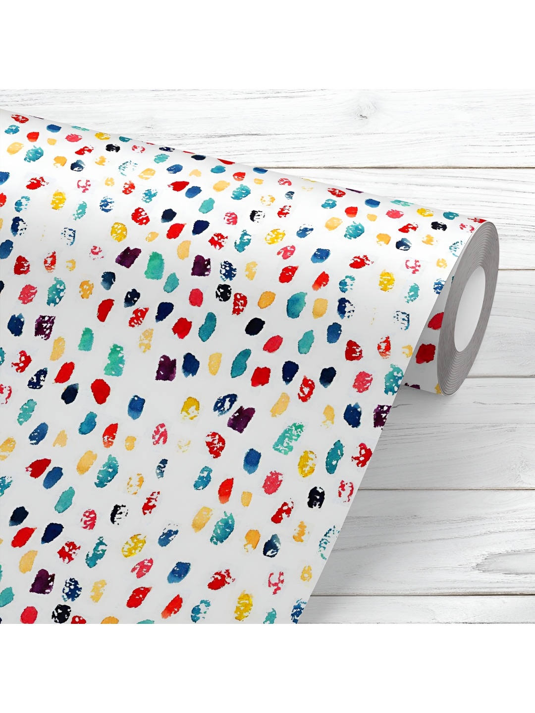 

ArtzFolio Yellow & White Geometric Printed UV Resistant Wallpaper