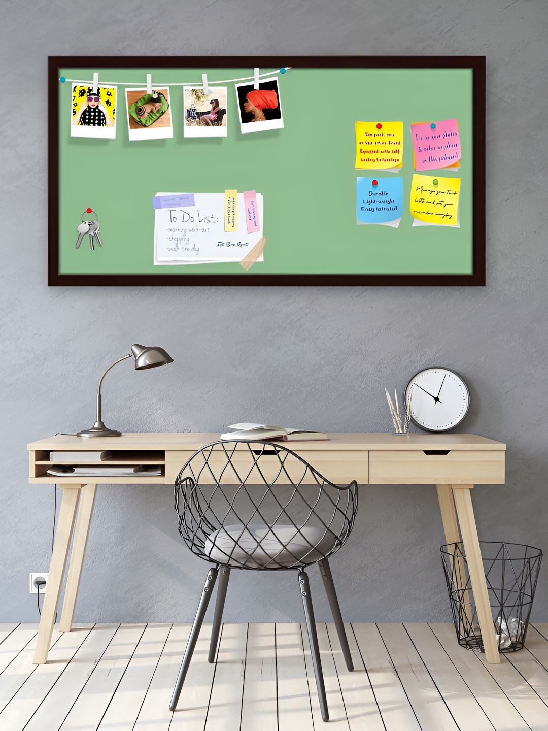 

ArtzFolio Wooden Notice Pin Board, Green