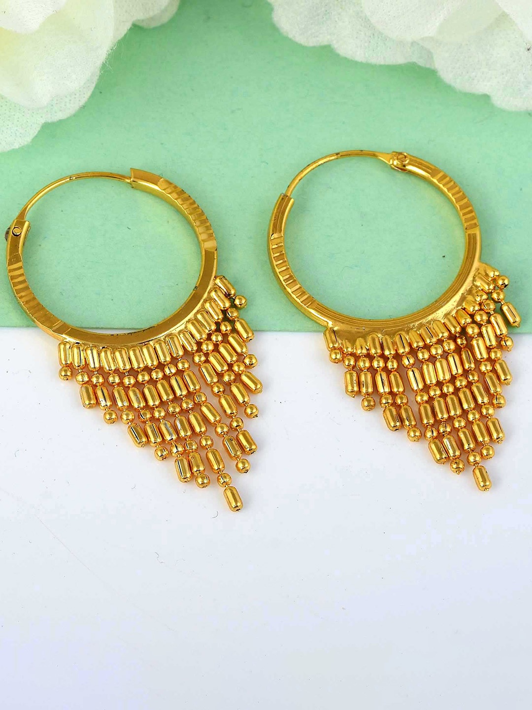 

MEMOIR Gold Plated Contemporary Hoop Earrings