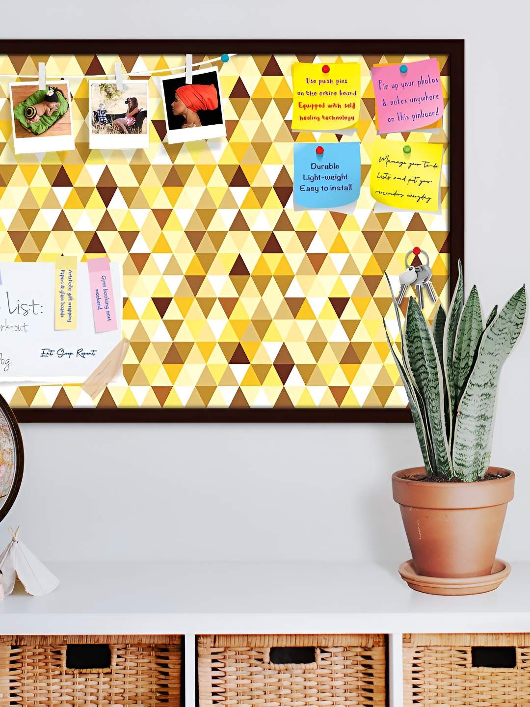 

ArtzFolio Wooden Notice Pin Board, Multi