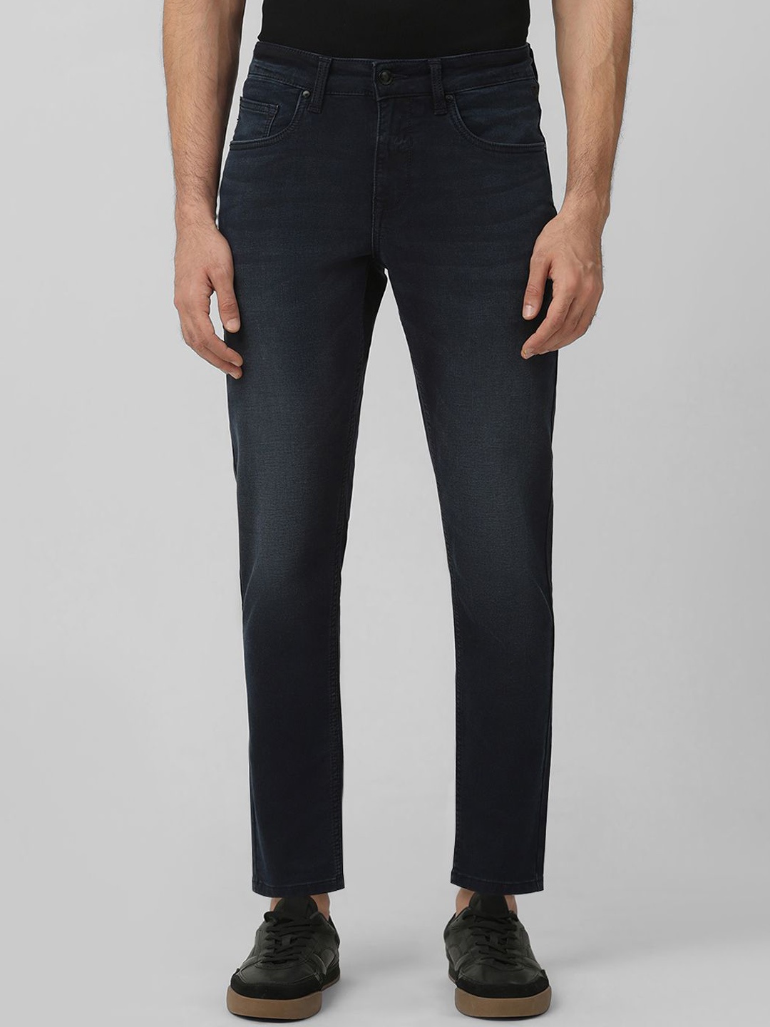 

Mufti Men AW-24 Cotton Mid-Rise Skinny Fit Stretchable Jeans, Black