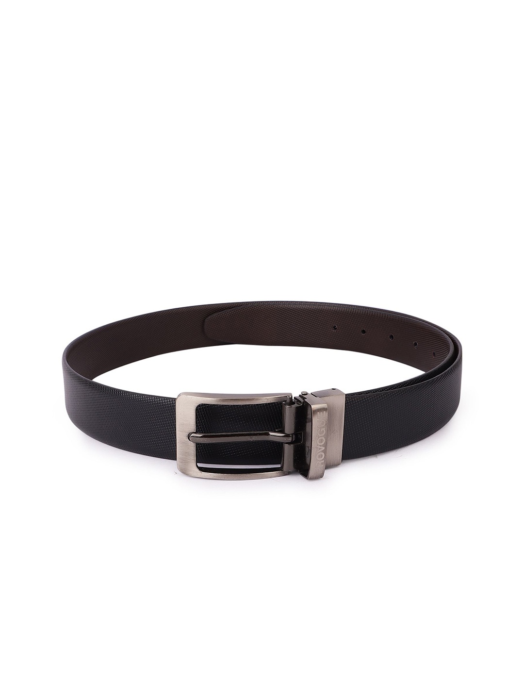 

Provogue Men Textured Leather Reversible Belt, Black