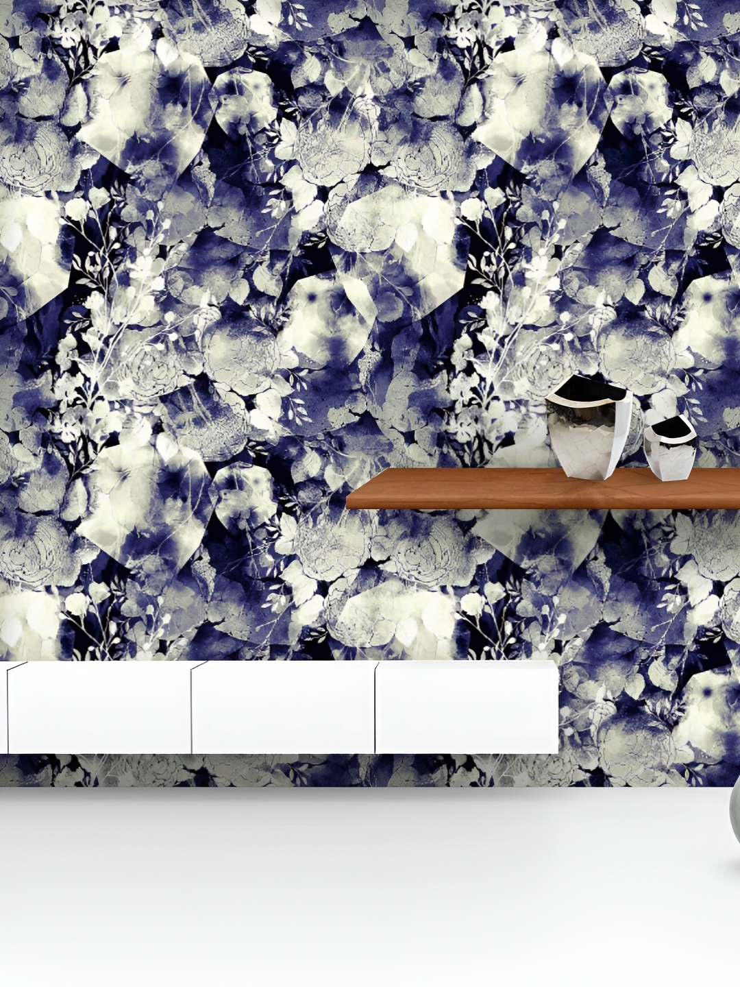 

ArtzFolio Printed UV-Resistant Anti-Bacterial Flowers Leaves Imprints Peel & Stick Wallpaper, Multi