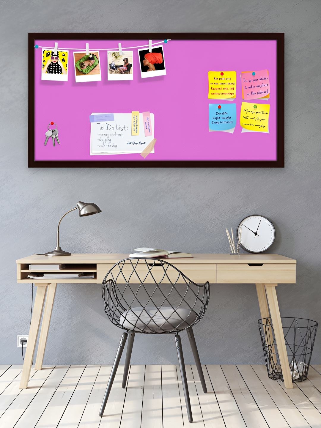 

ArtzFolio Wooden Notice Pin Board, Purple