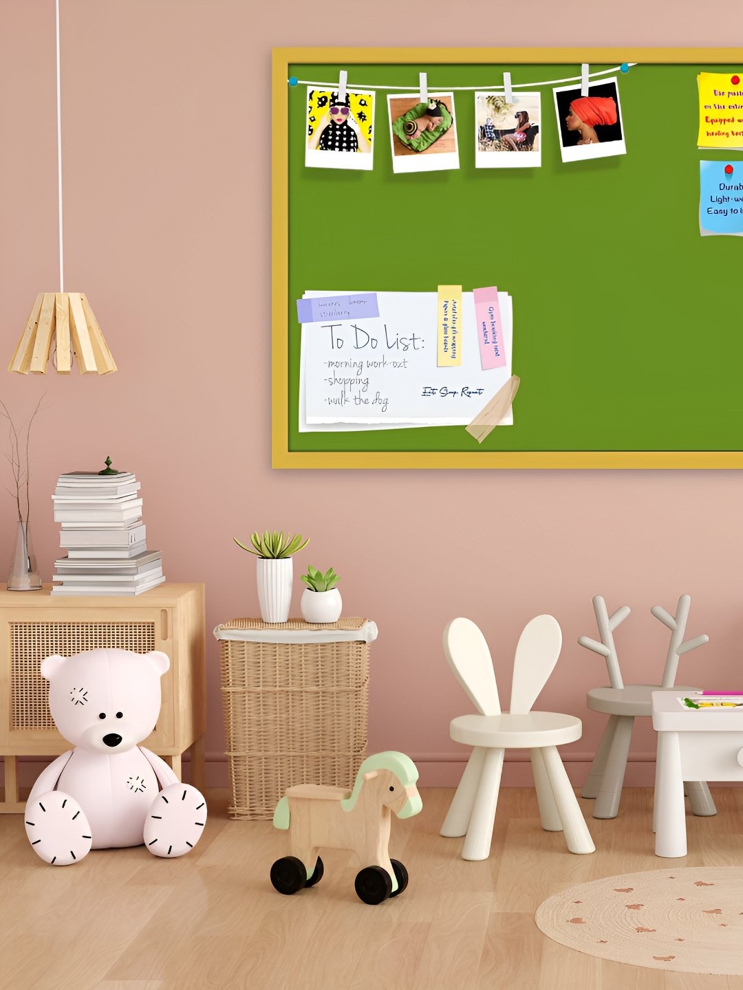 

ArtzFolio Wooden Notice Pin Board, Green