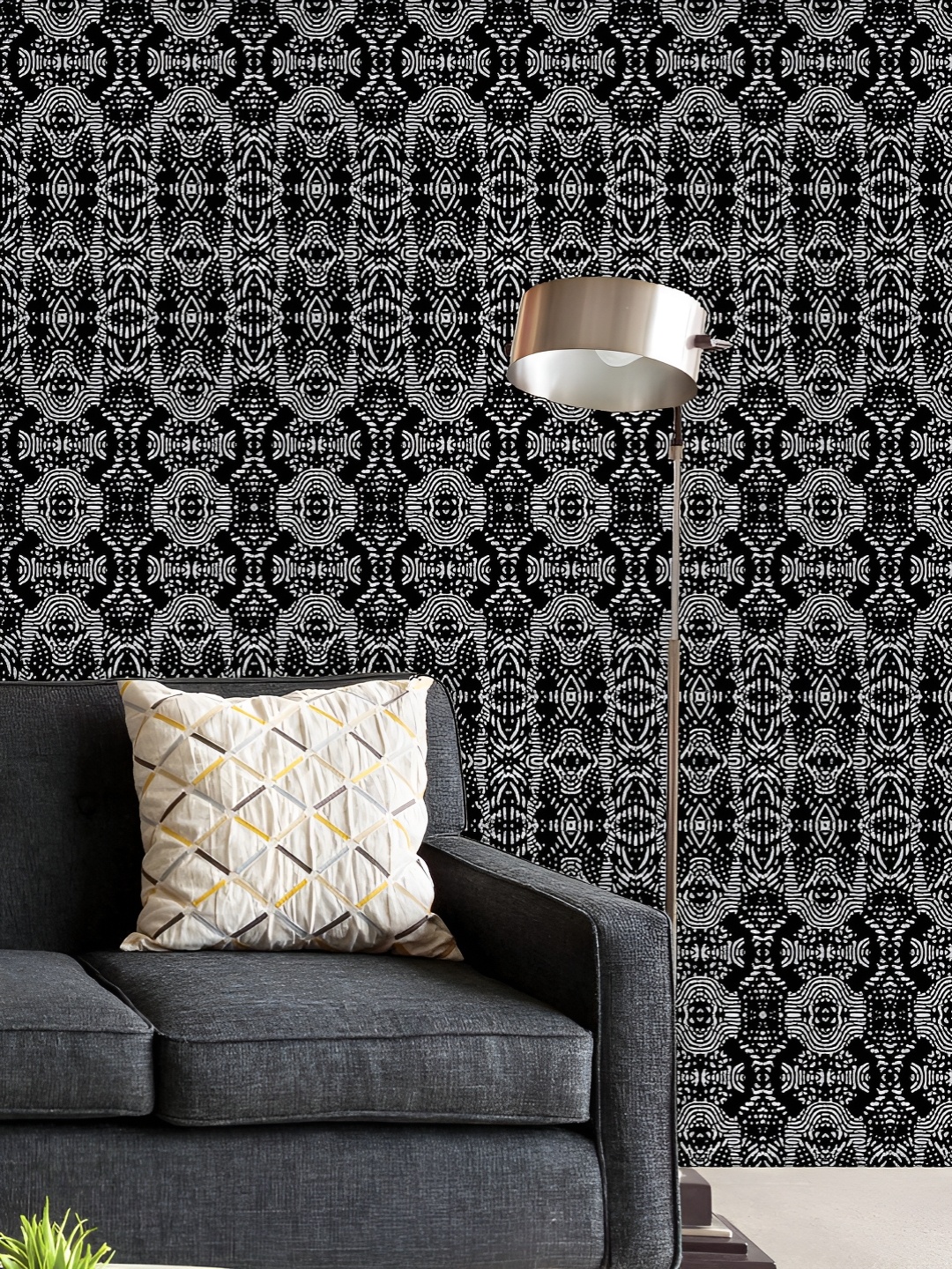 

ArtzFolio Printed UV-Resistant Anti-Bacterial Engraving Pattern Peel & Stick Wallpaper, Multi