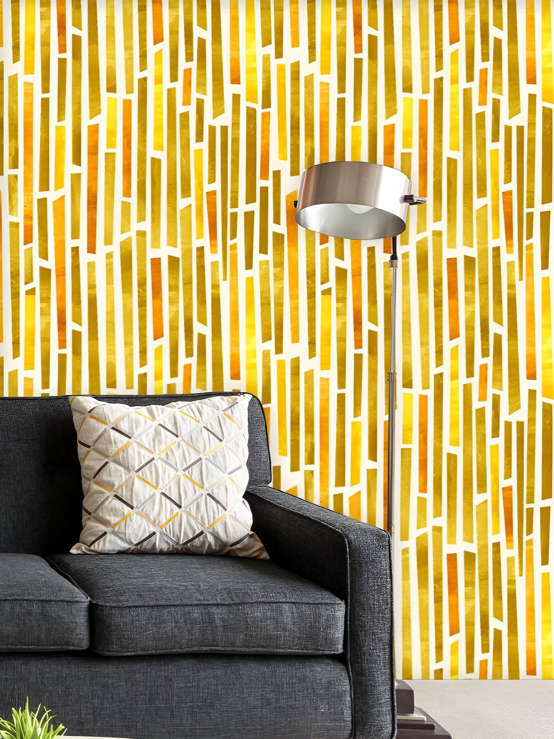 

ArtzFolio Printed UV-Resistant Anti-Bacterial Geometric Pattern 0 Peel & Stick Wallpaper, Multi