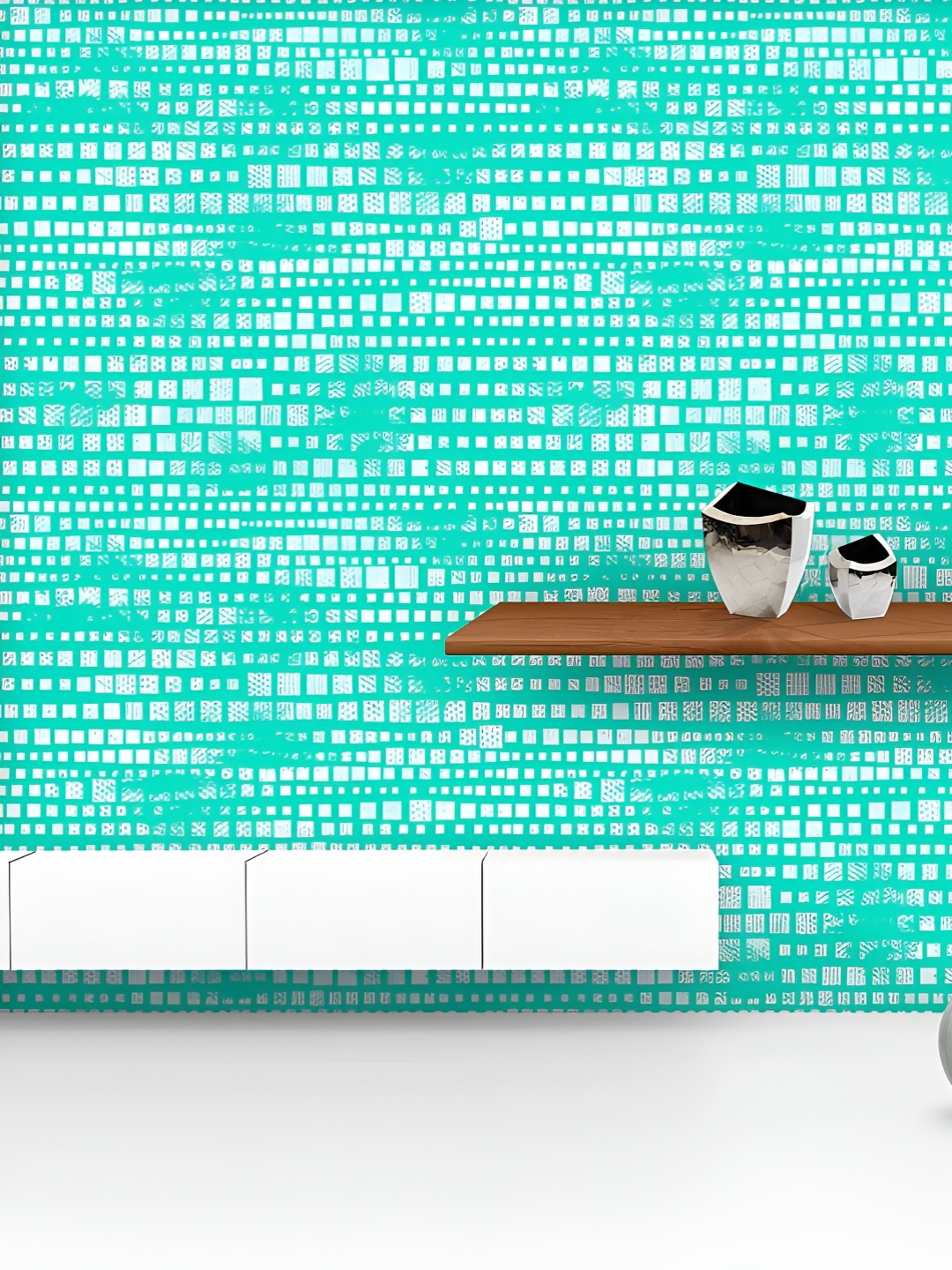 

ArtzFolio Printed UV-Resistant Anti-Bacterial Geometric Cubes Peel & Stick Wallpaper, Multi