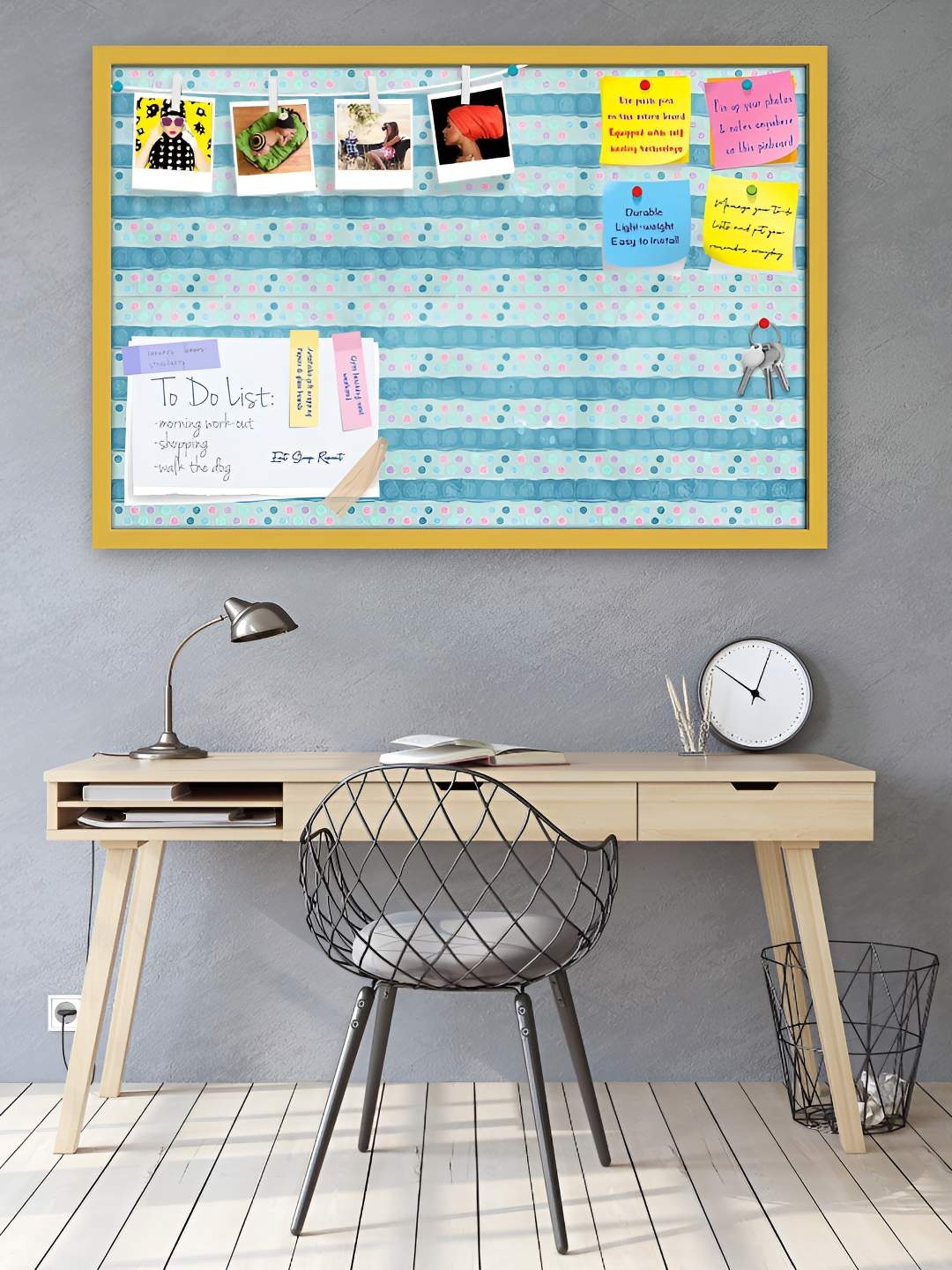 

ArtzFolio Wooden Notice Pin Board, Multi