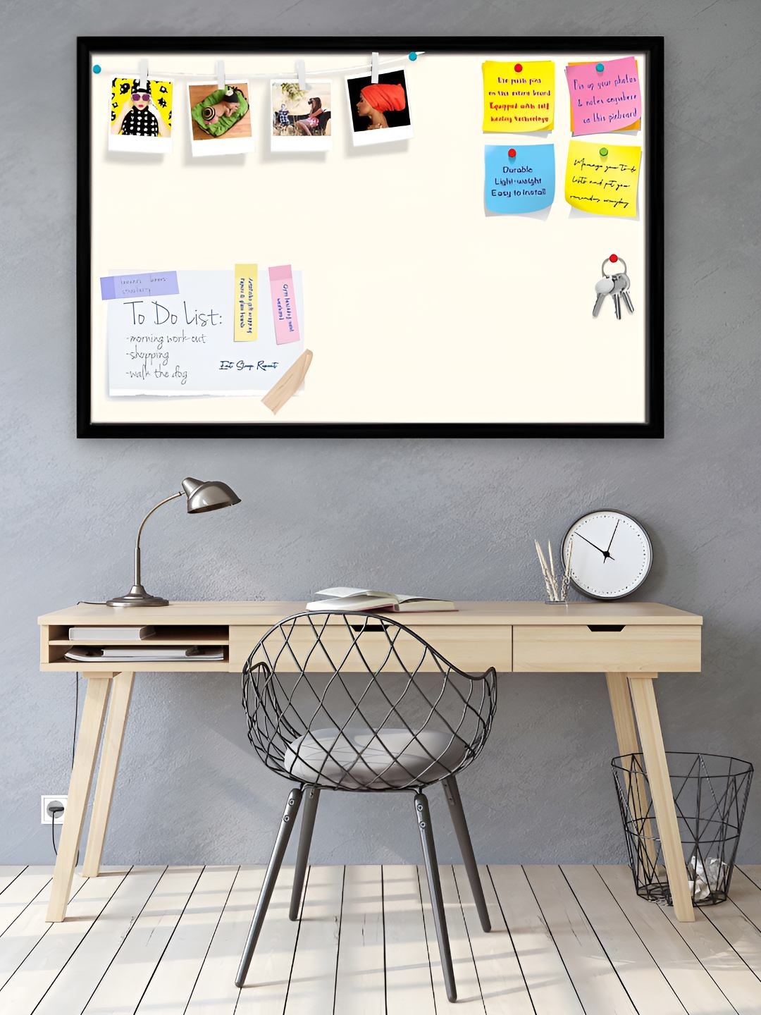

ArtzFolio Wooden Notice Pin Board, White