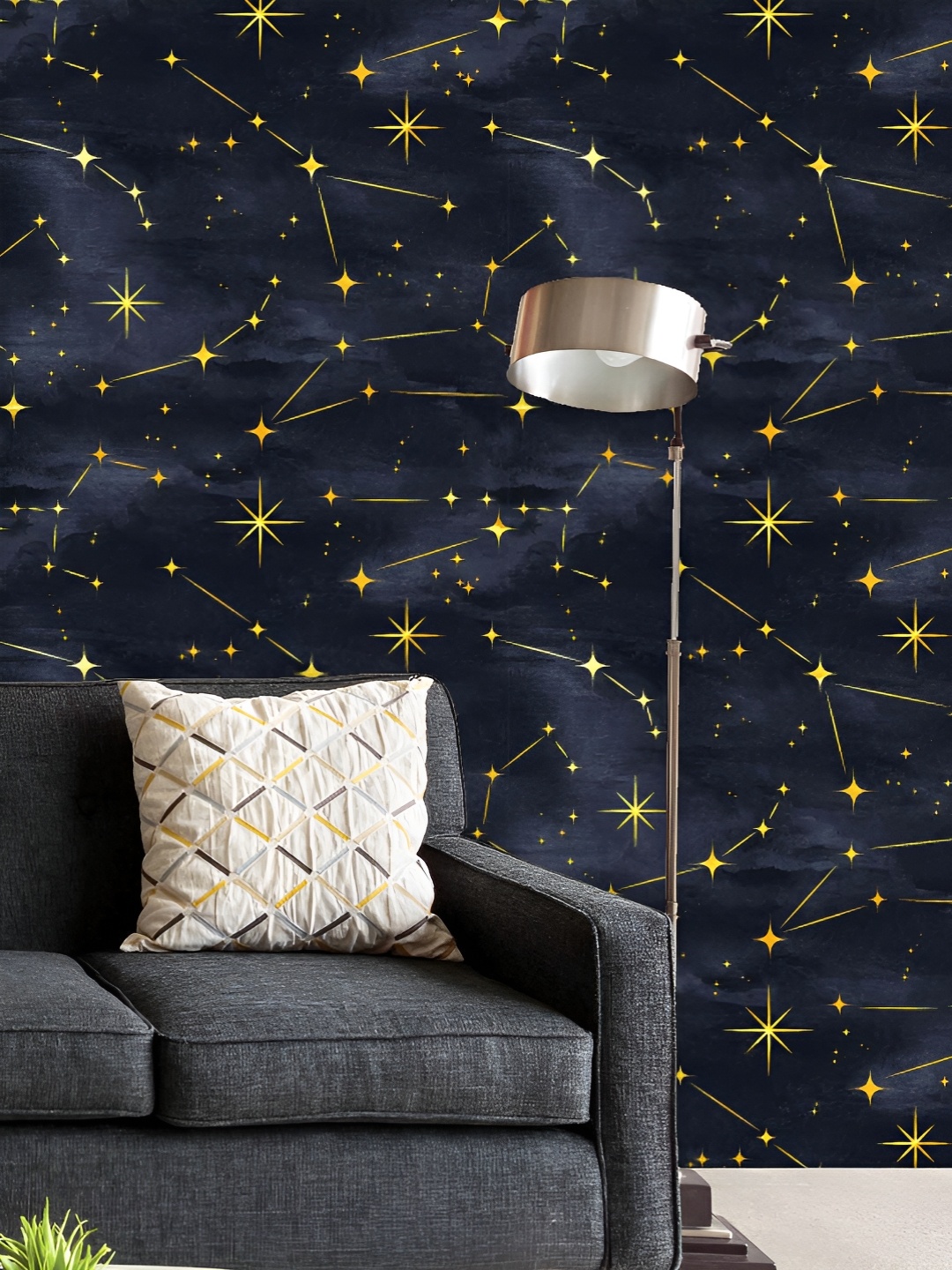 

ArtzFolio Printed UV-Resistant Anti-Bacterial Night Sky Pattern Peel & Stick Wallpaper, Multi