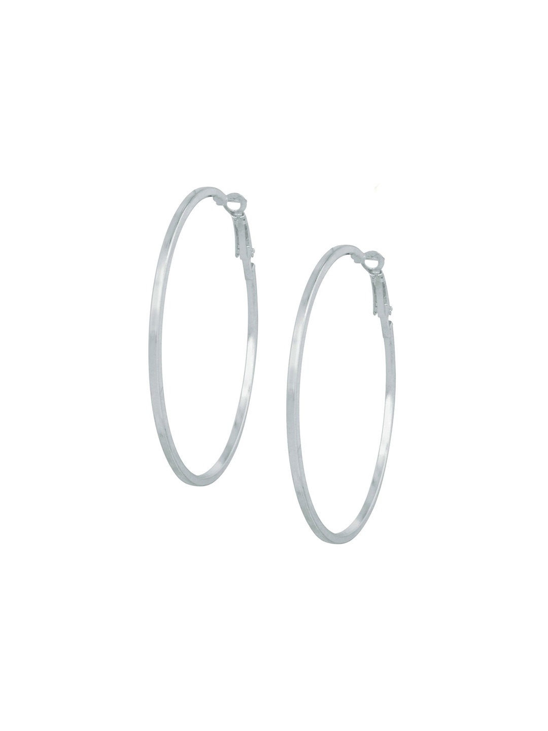 

MEMOIR Silver-Plated Contemporary Hoop Earrings