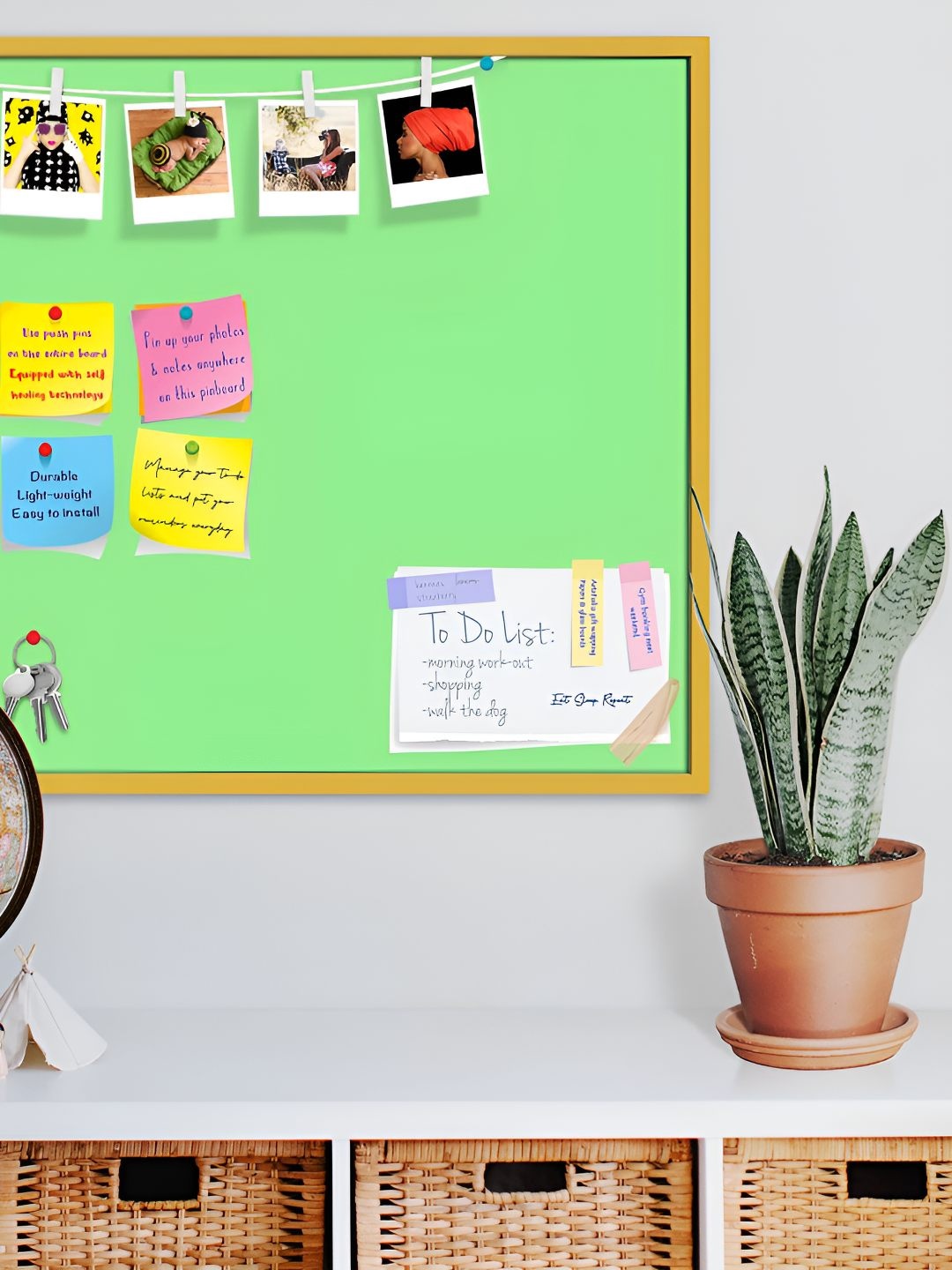 

ArtzFolio Wooden Notice Board, Green
