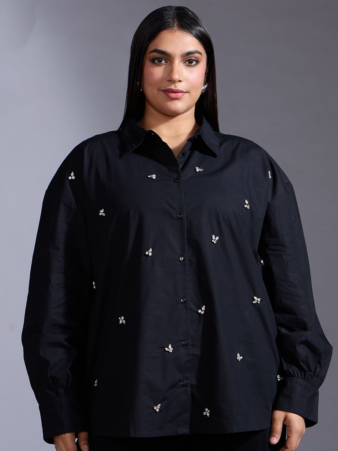 

20Dresses Women Opaque Casual Shirt, Black