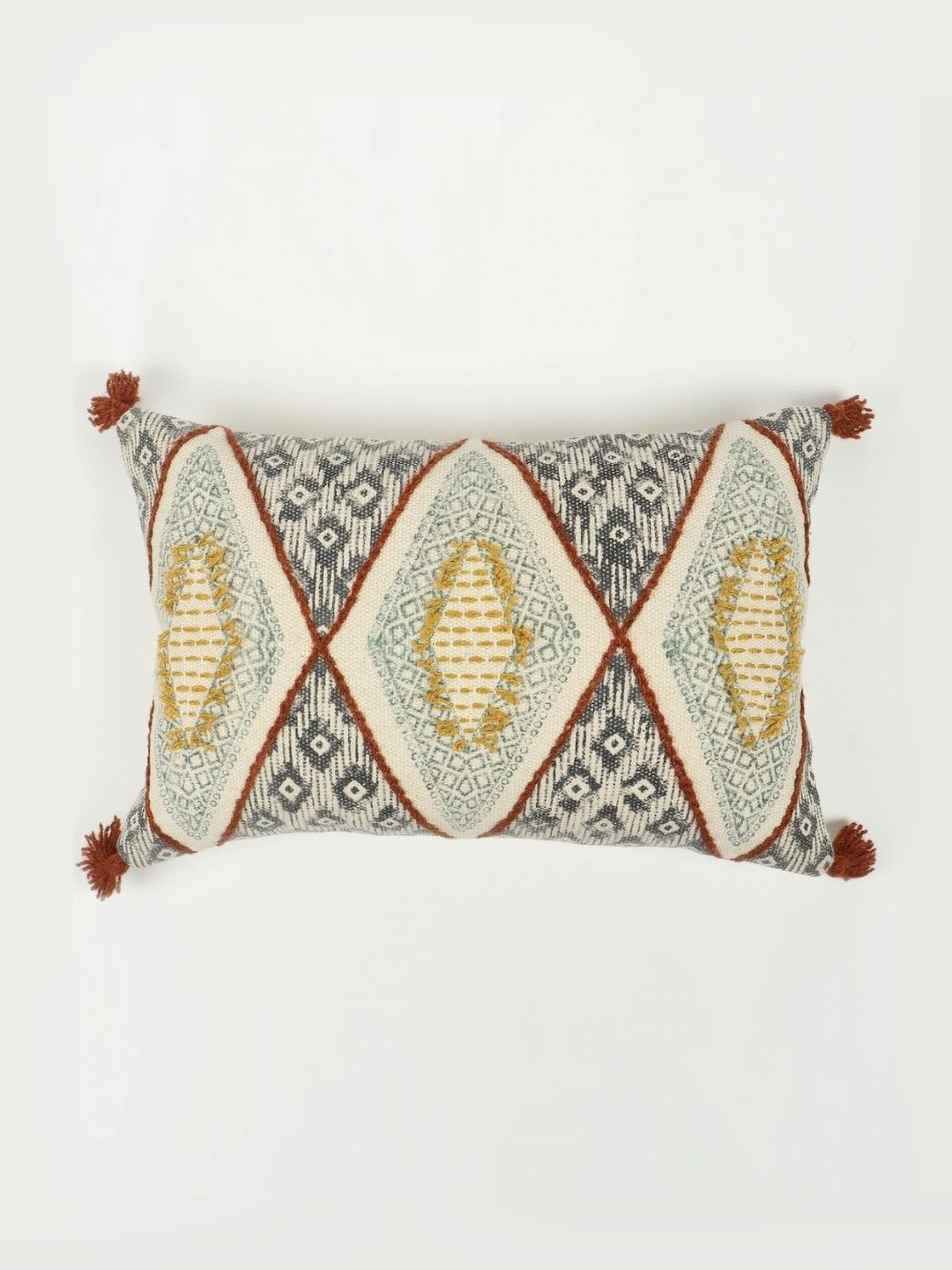 

Art Avenue Green & Brown Ethnic Motifs Rectangle Cushion Covers