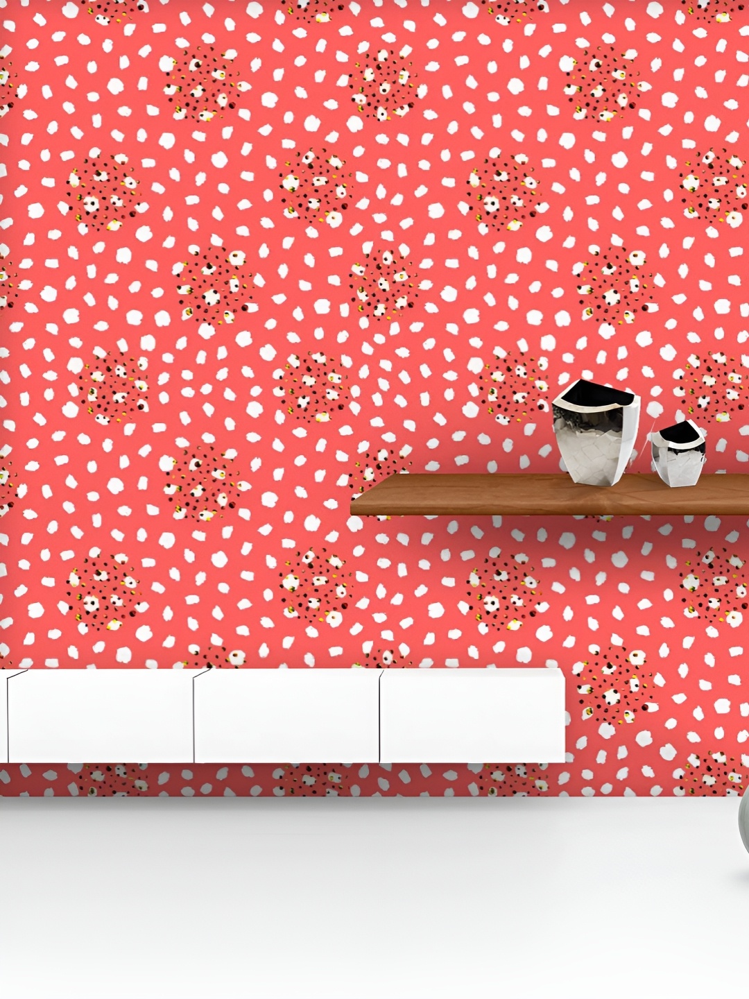 

ArtzFolio Printed UV-Resistant Anti-Bacterial Geometric Abstract Dots Peel & Stick Wallpaper, Multi