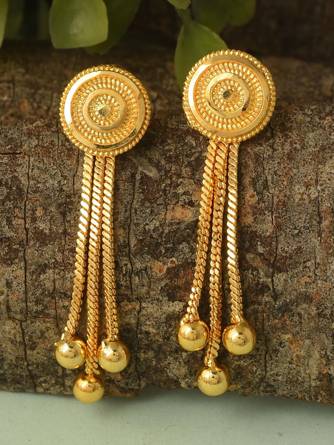 

MEMOIR Gold-Plated Contemporary Drop Earrings