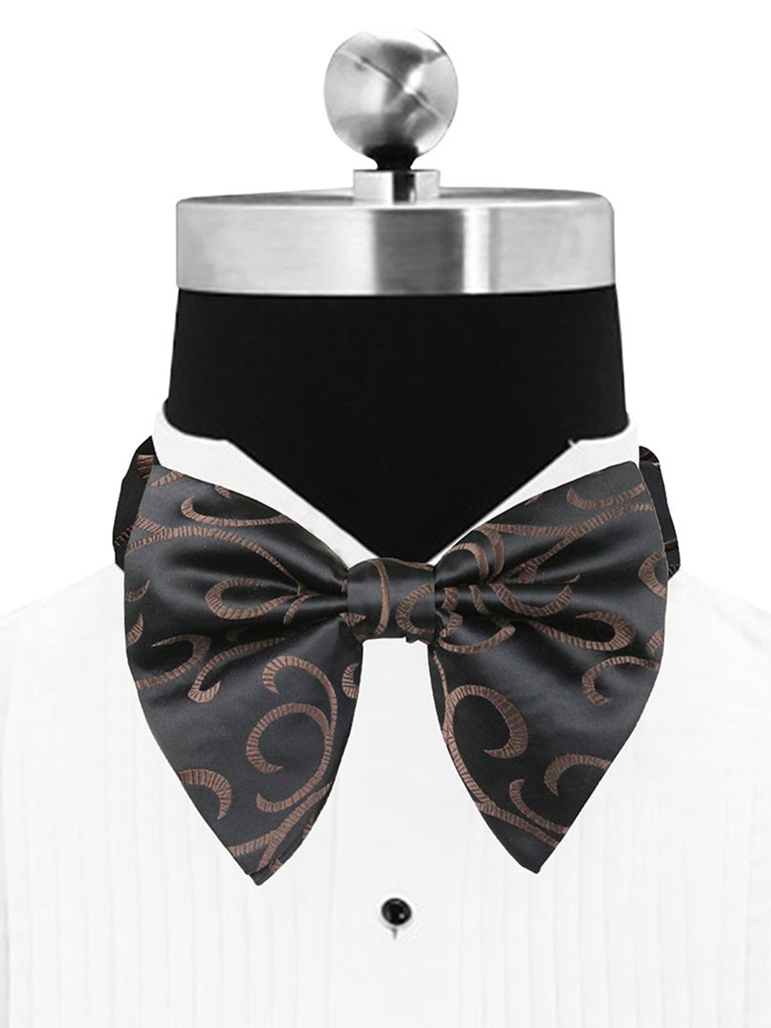 

Peluche Ritzy Black Solid Cummerbund Bow Tie & Pocket Square Set