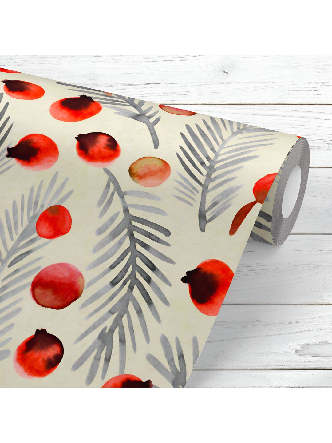 

ArtzFolio Off White & Grey Printed UV Resistant Wallpaper