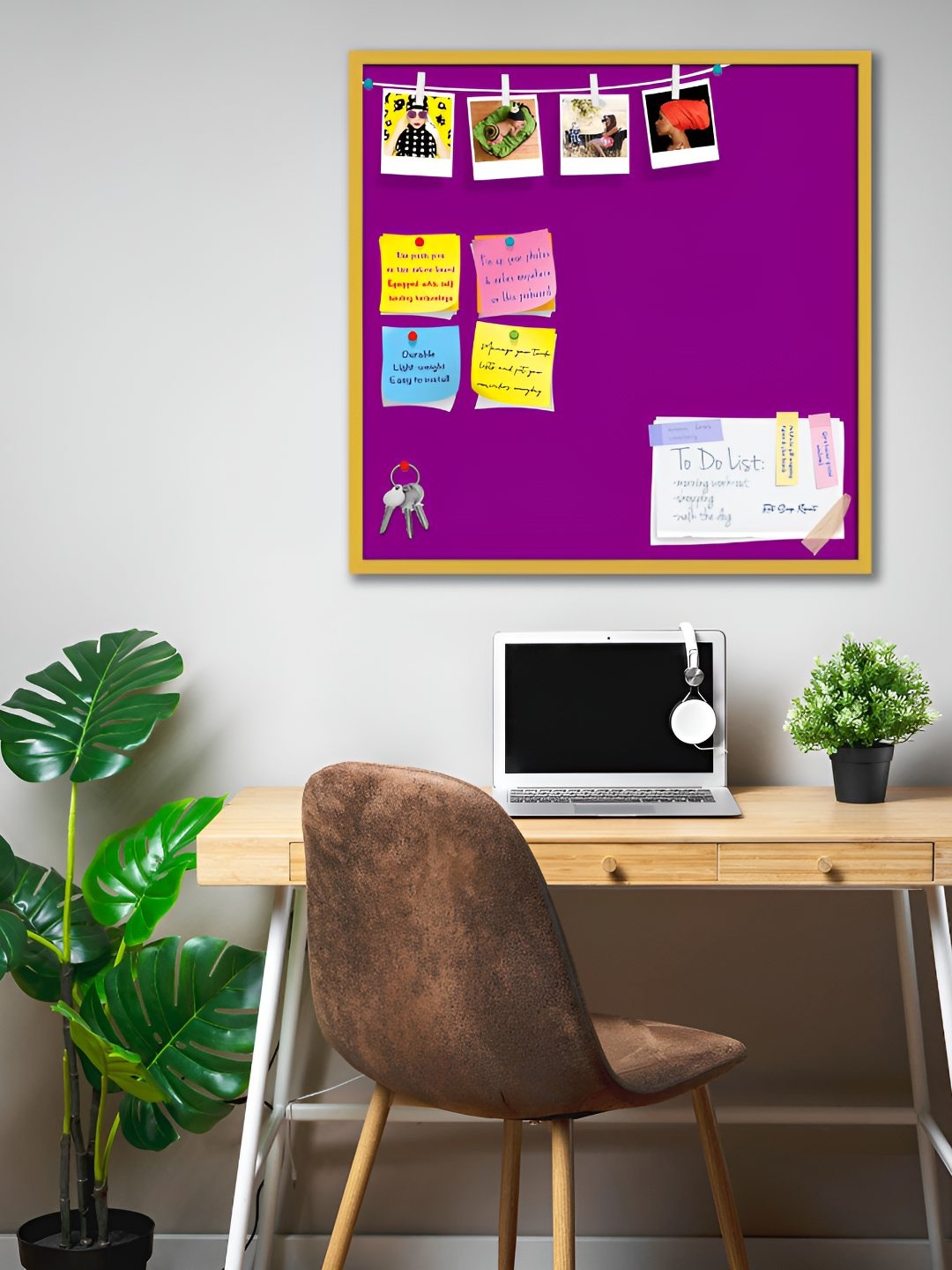 

ArtzFolio Wooden Notice Board, Purple