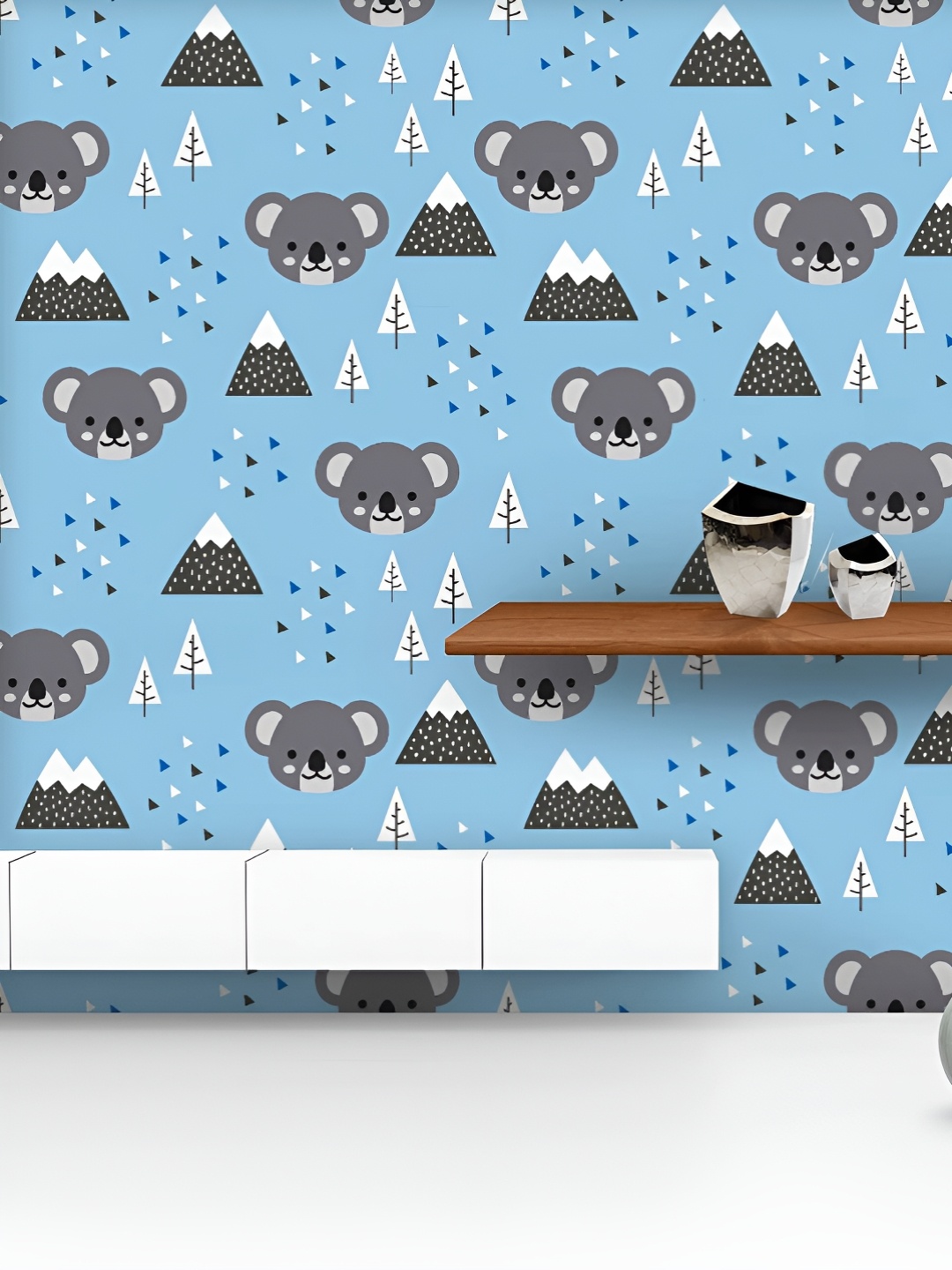 

ArtzFolio Printed UV-Resistant Anti-Bacterial Scandinavian Koala Animal Peel & Stick Wallpaper, Multi