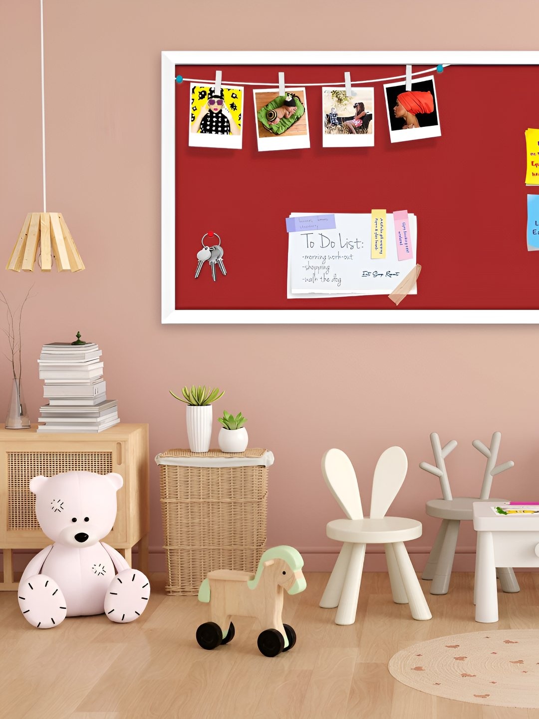 

ArtzFolio Wooden Notice Pin Board, Brown