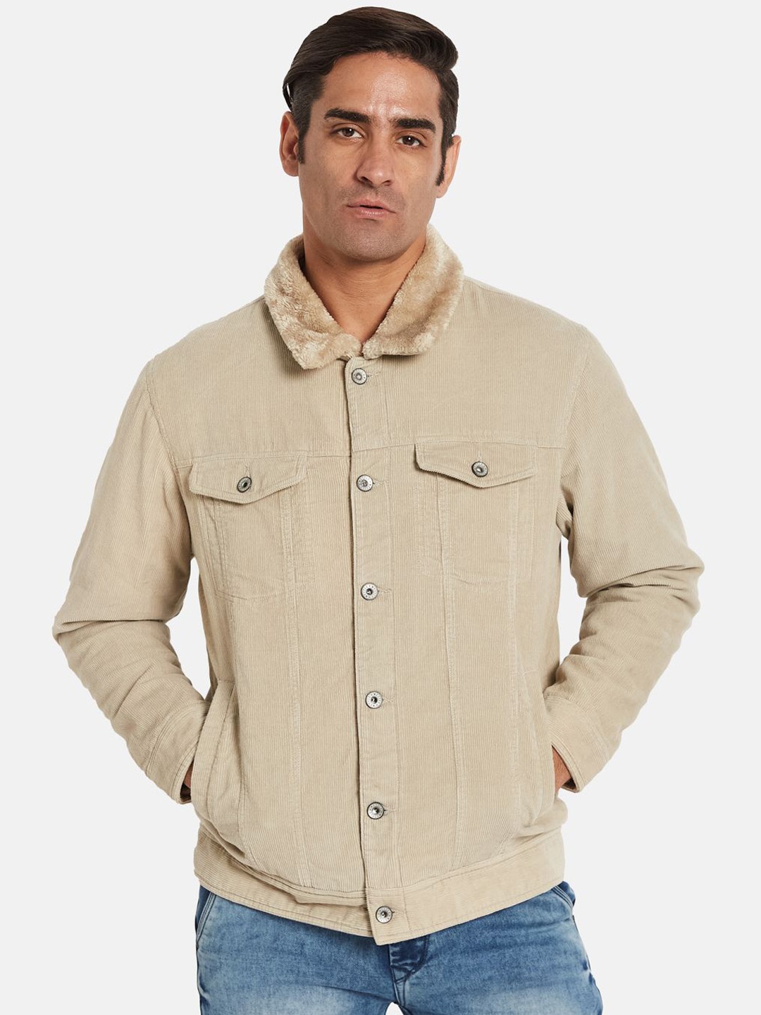 

METTLE Men Jacket, Cream