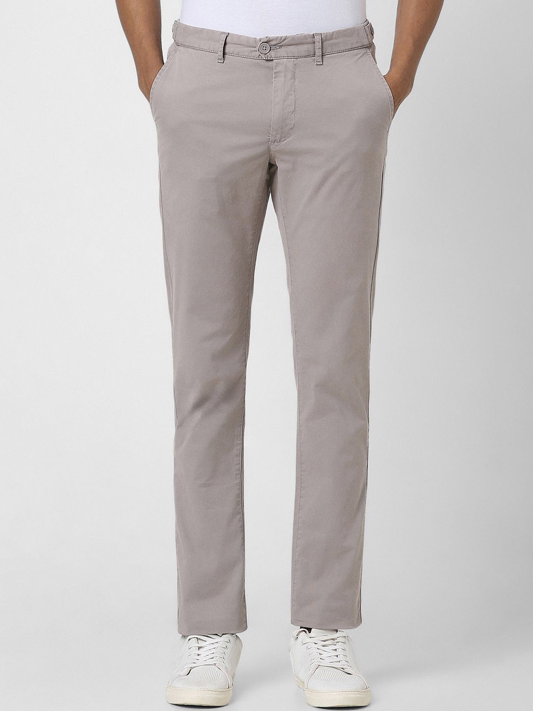 

Van Heusen Sport Men Solid Slim Fit Trousers, Beige