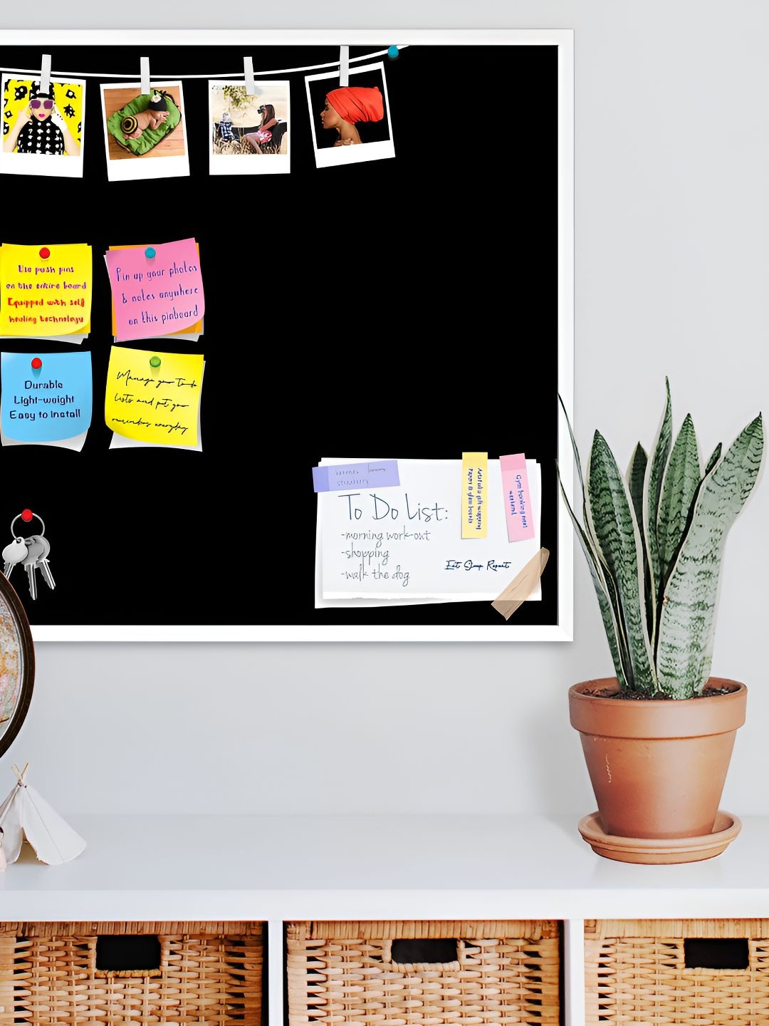 

ArtzFolio Wooden Notice Board, Grey