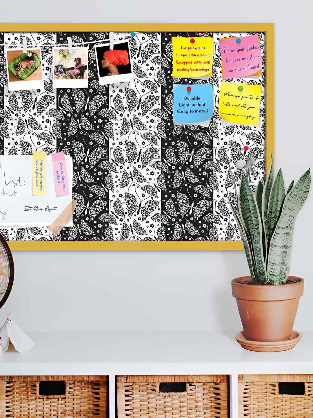 

ArtzFolio Wooden Notice Pin Board, Multi